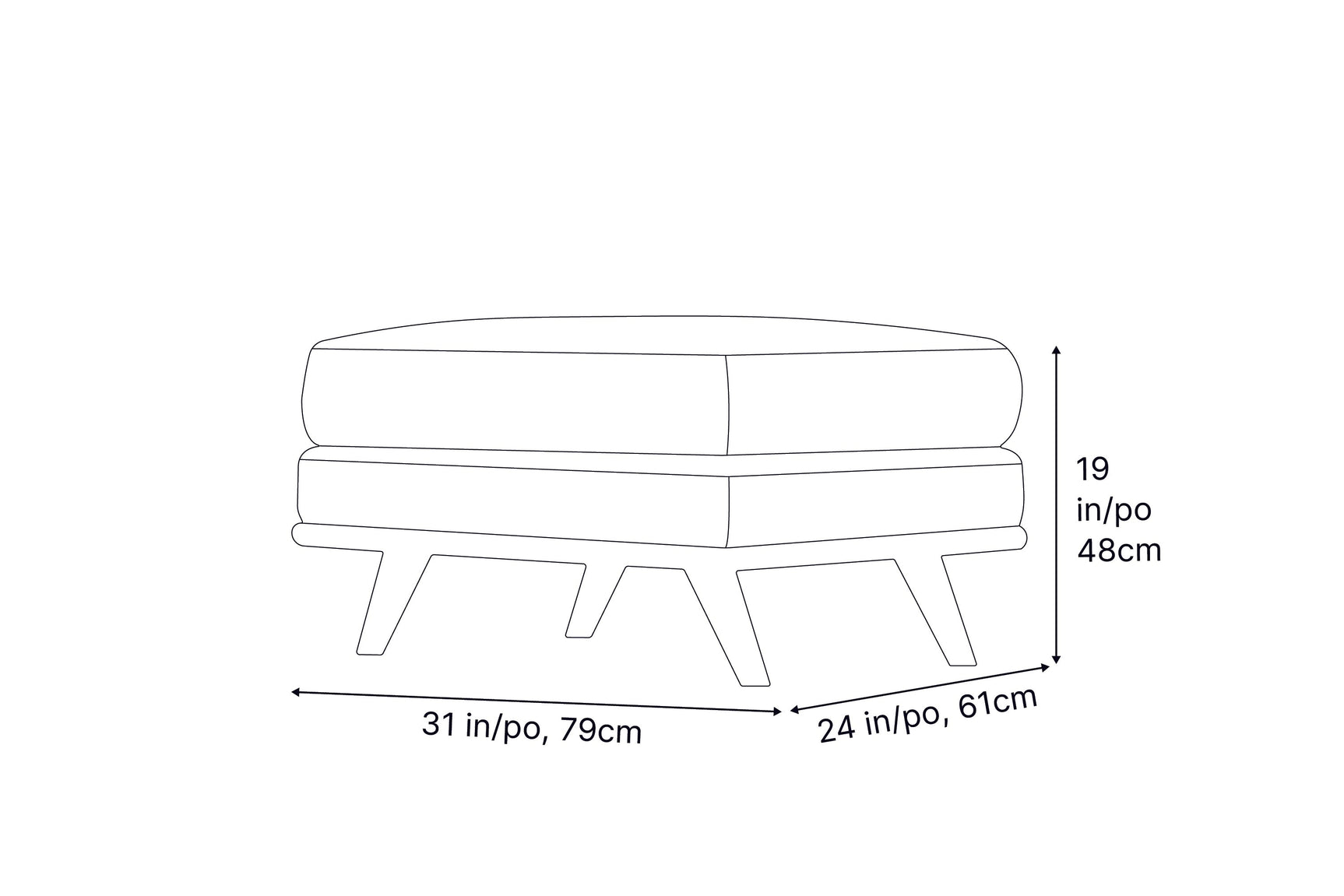 Artisan Leather Ottoman