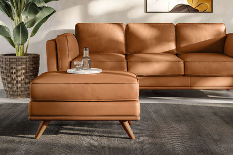 Artisan Leather Ottoman