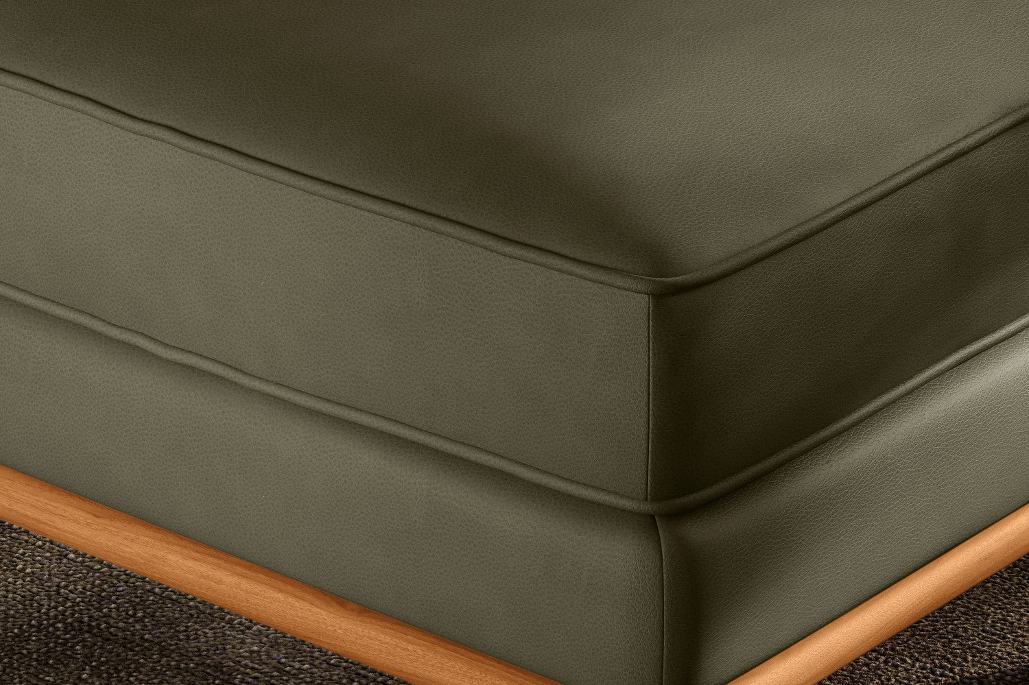 Artisan Leather Ottoman