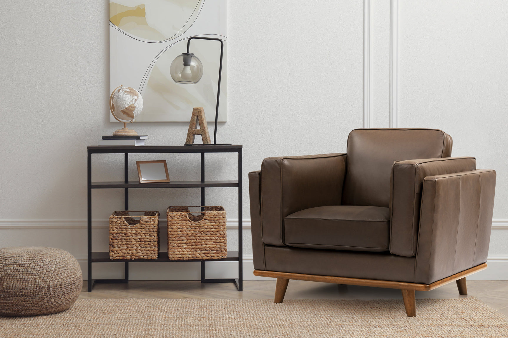 Artisan Leather Accent Chair