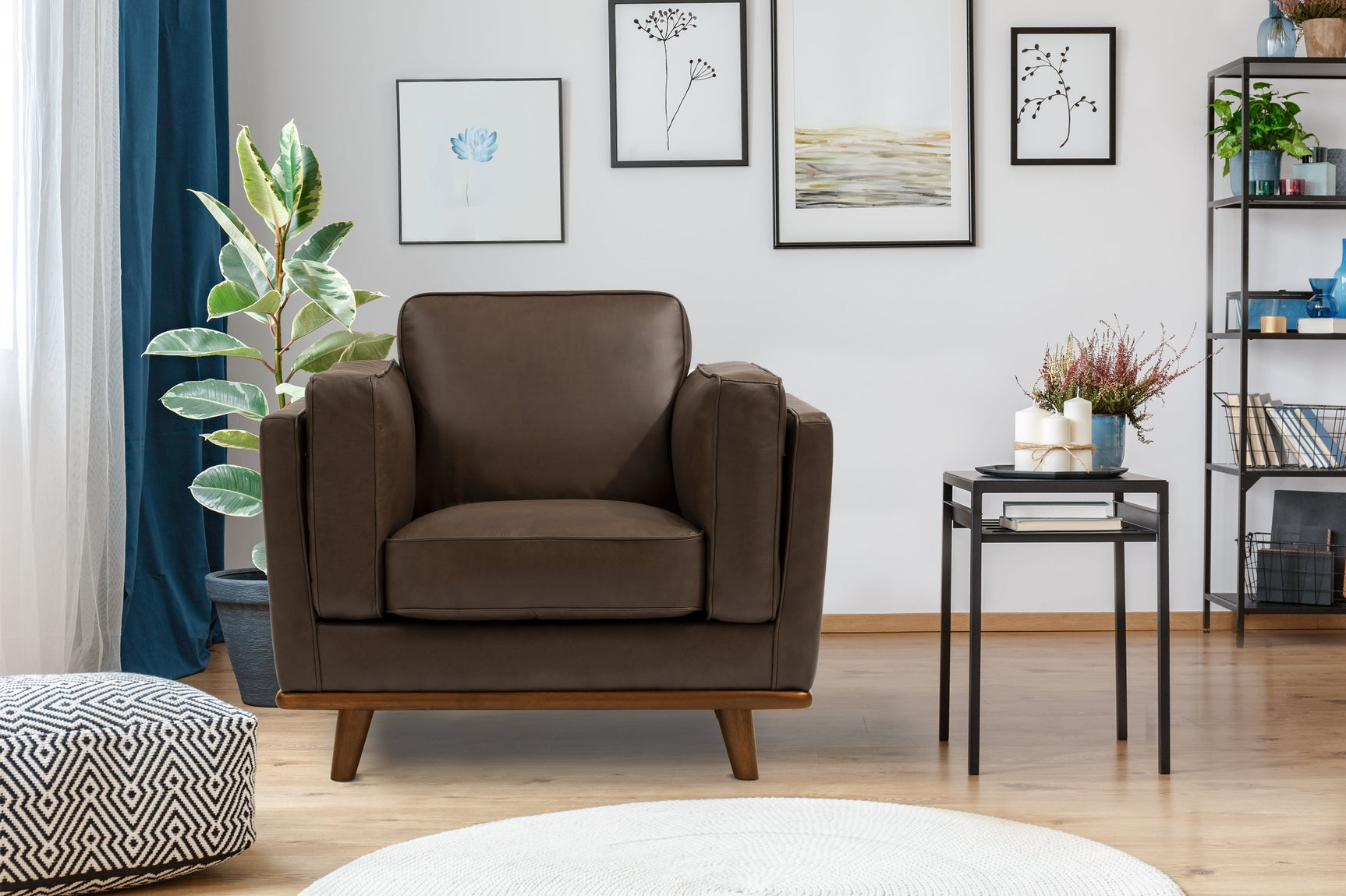 Artisan Leather Accent Chair