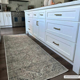 Barny Beige Flat Pile Washable Rug