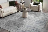 Barny Gray Blue Washable Rug - Clearance