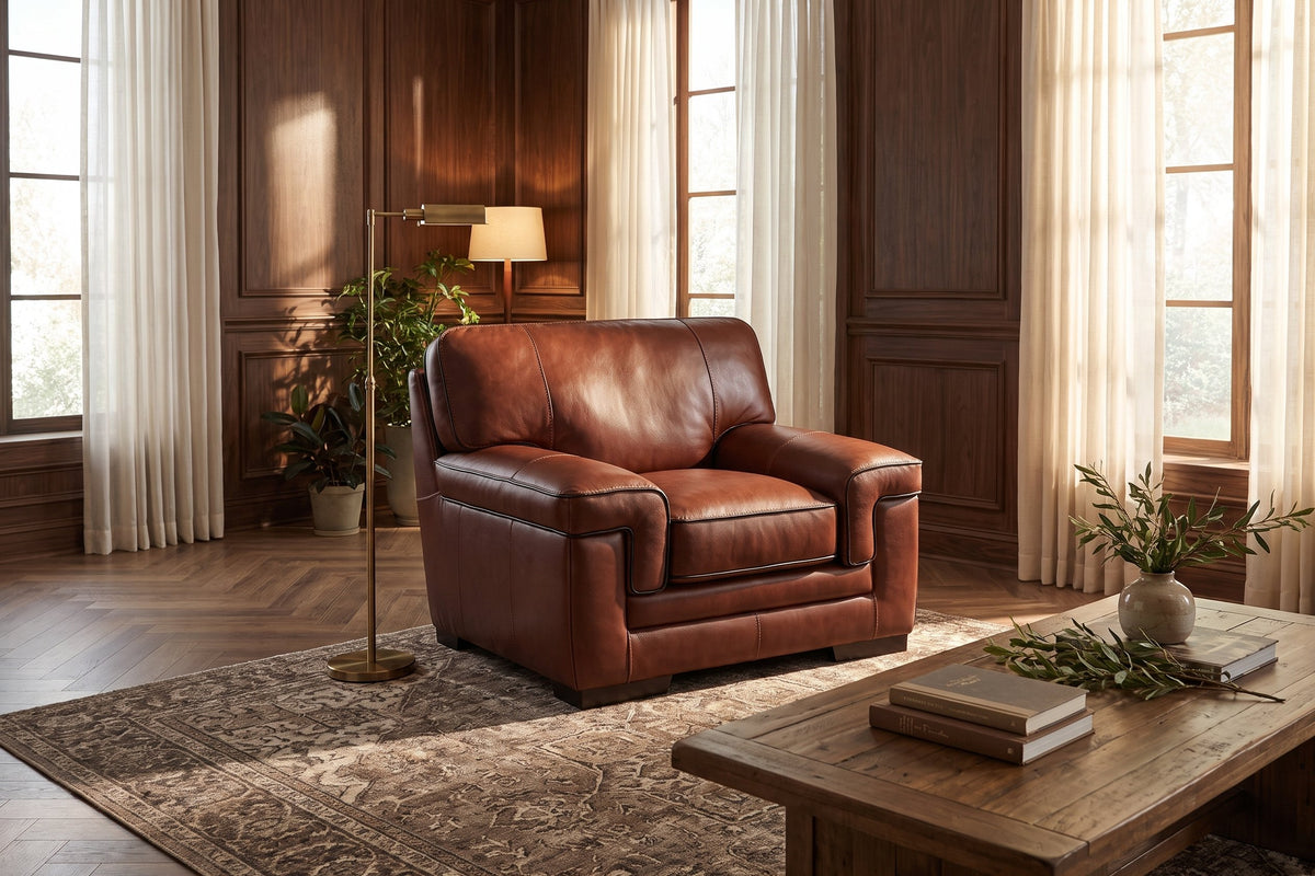 Bennett Leather Accent Chair