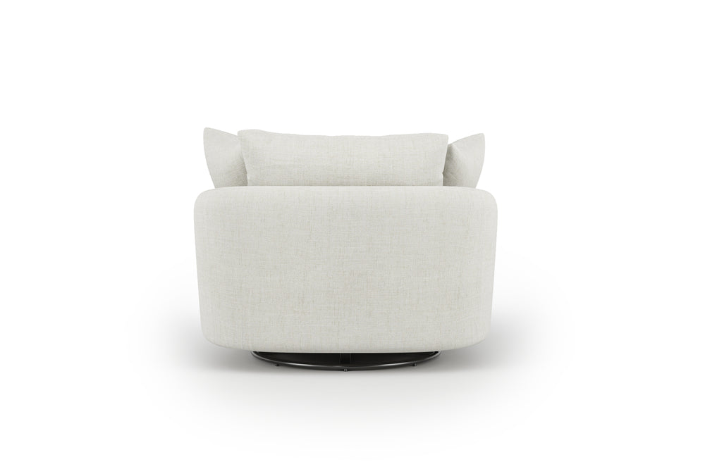 Valencia Giorgia Glacier White Fabric Accent Chair