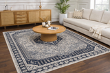 Cabacungan Cream & Gray Washable Area Rug - Clearance