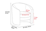 Carla Fabric Accent Chair