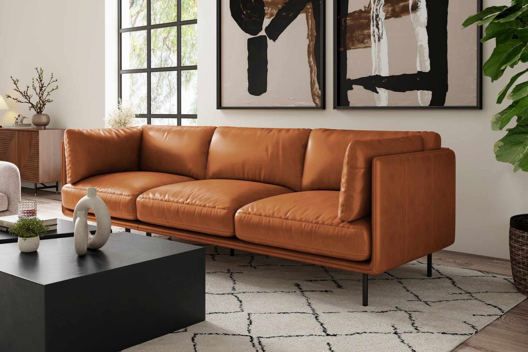 Chloe Leather Sofa