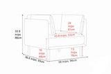 Chloe Leather Accent Chair