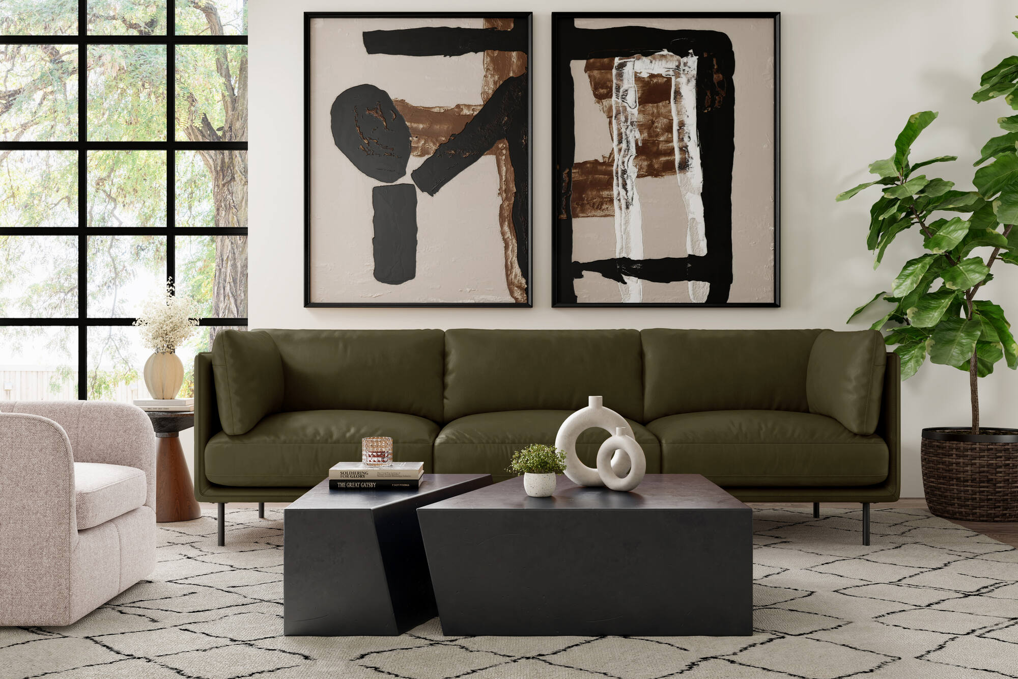 Chloe Leather Sofa