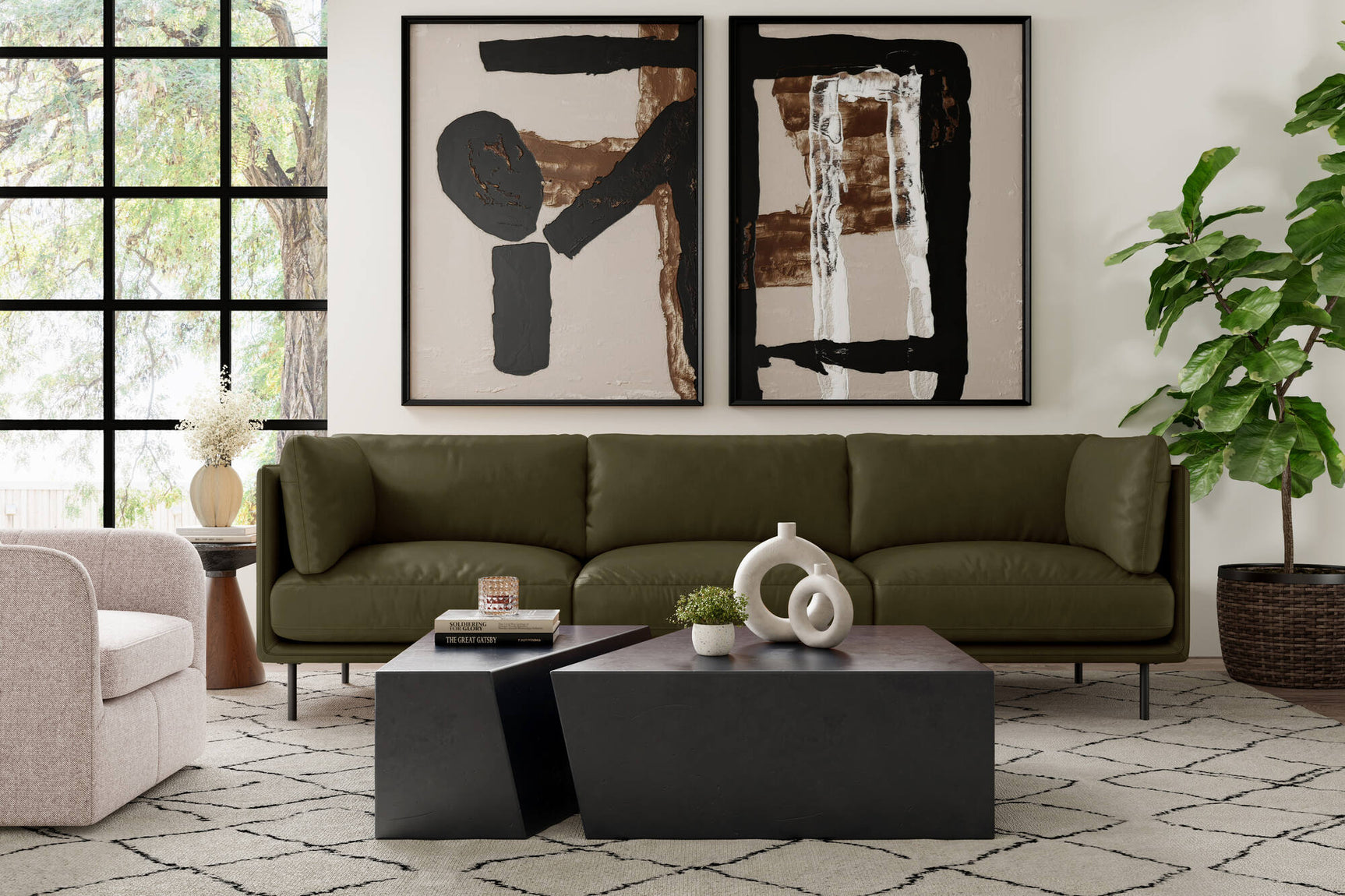 Chloe Leather Sofa