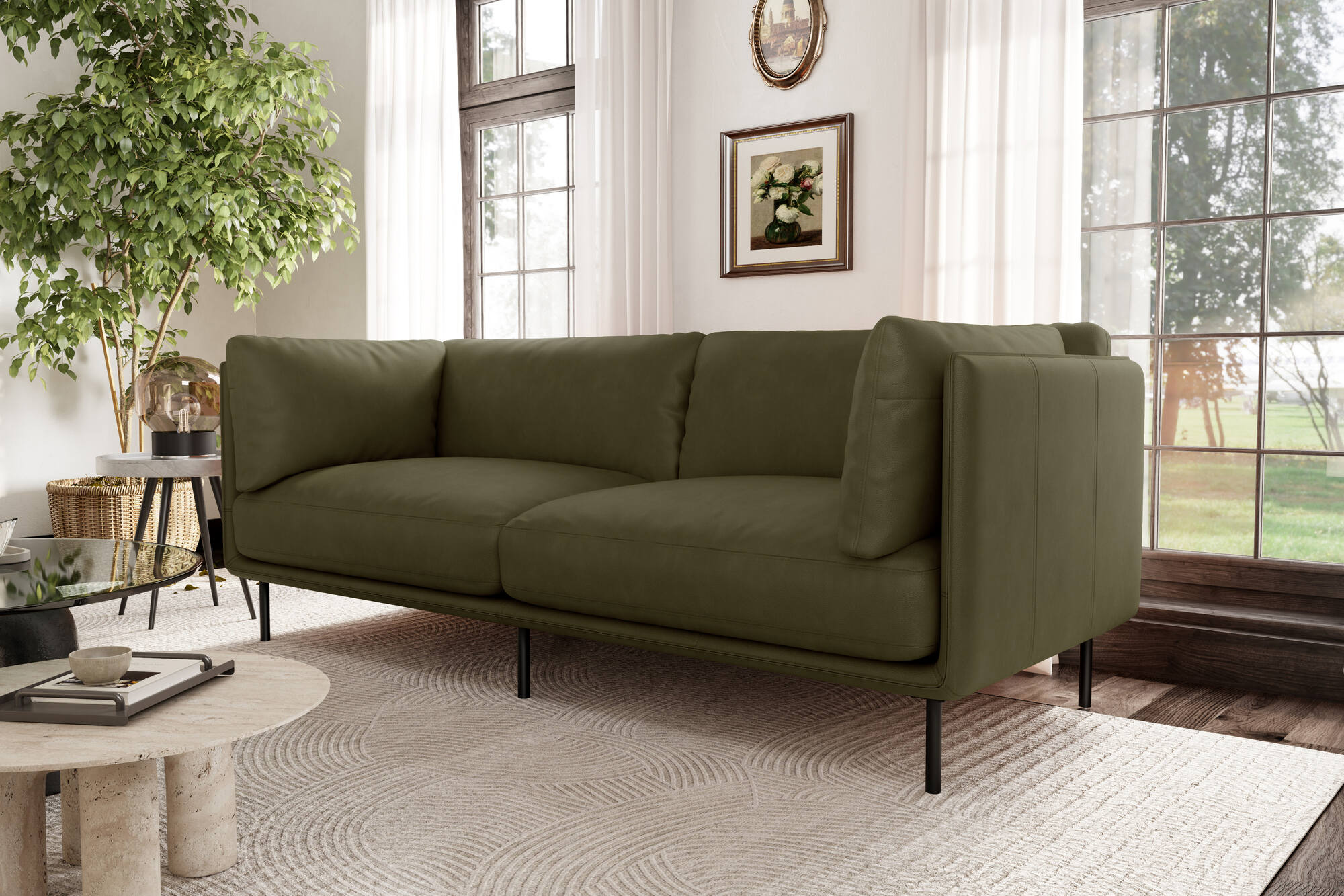 Chloe Leather Sofa