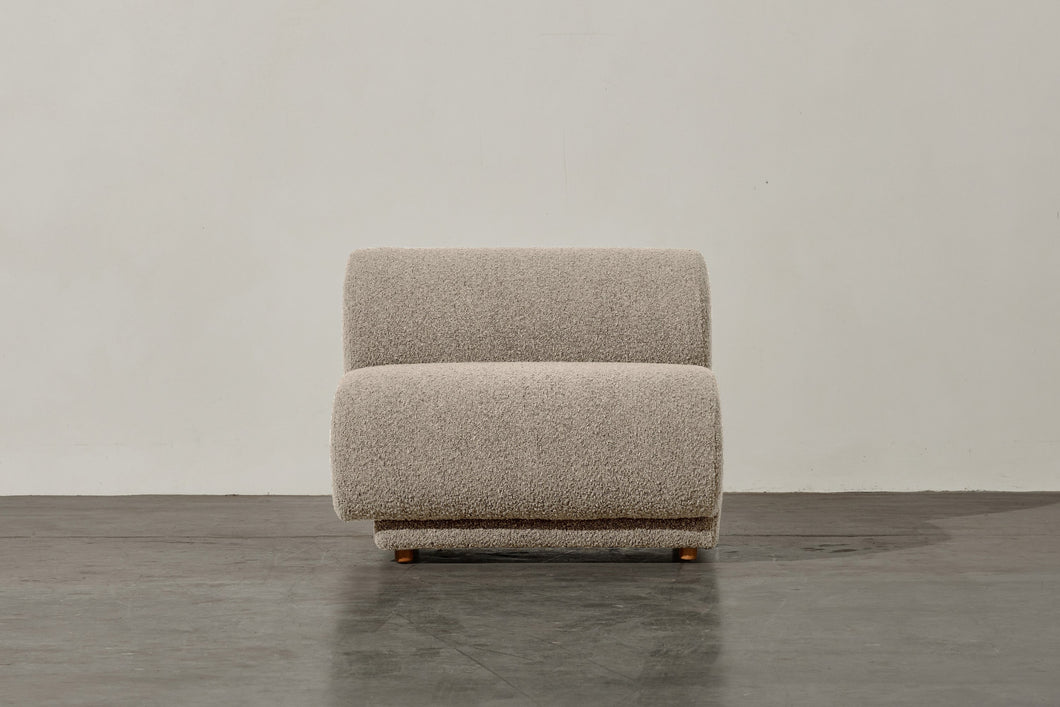 Valencia Christina Boucle Fabric Left Arm Sofa, Beige