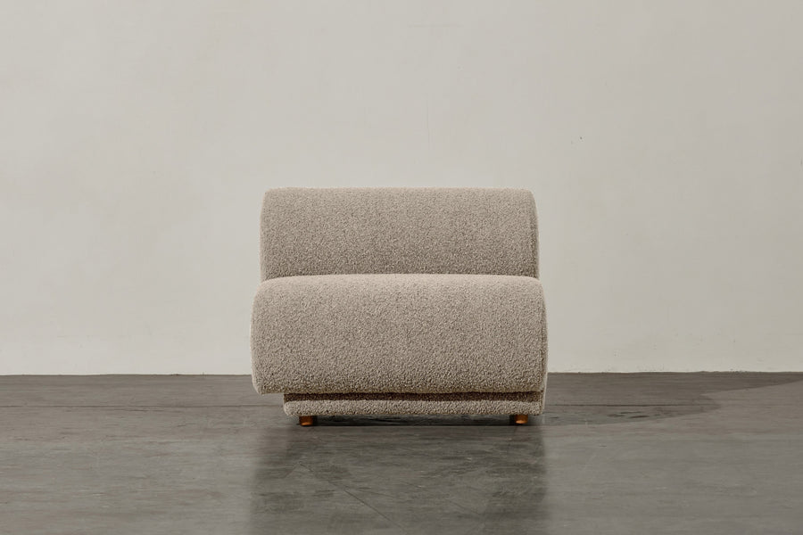 Valencia Christina Boucle Fabric Left Arm Sofa, Beige