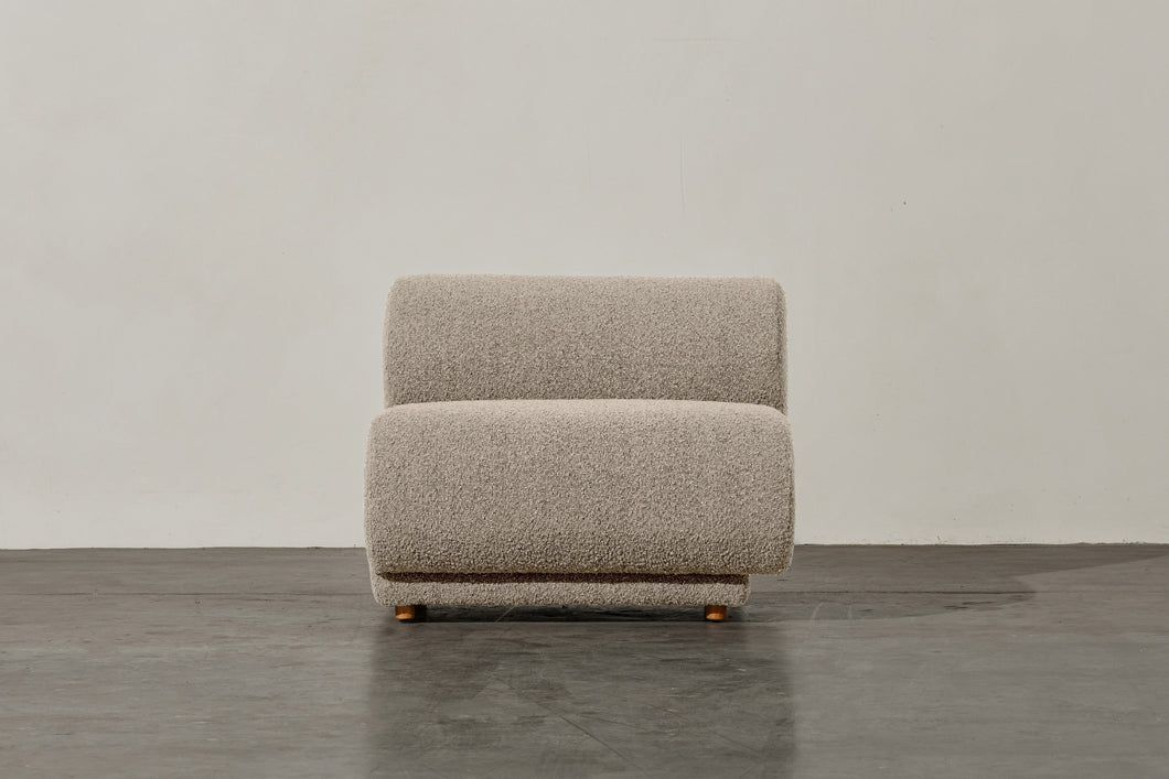 Valencia Christina Boucle Fabric Right Arm Sofa, Beige