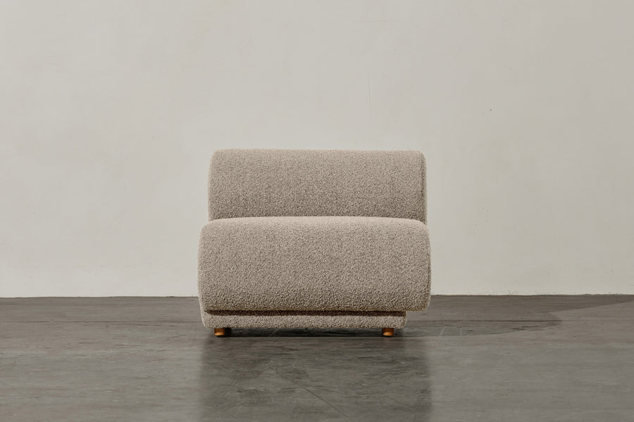 Valencia Christina Boucle Fabric Right Arm Sofa, Beige