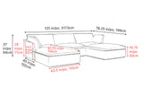 Isola Leather Theater Lounge Modular Sofa