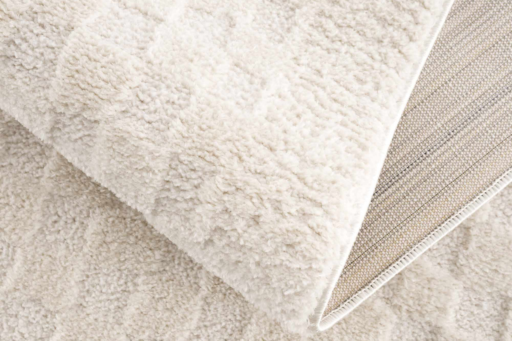Leryn Ivory Checkered Area Rug
