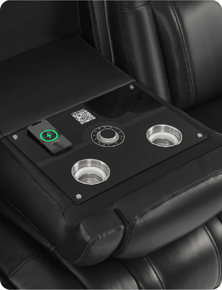 HIGH-TECH DROP-DOWN CONSOLE