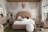 Jayden Velvet Fabric Upholstered Bed Frame