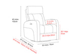 Dayna Leather Swivel Recliner Chair