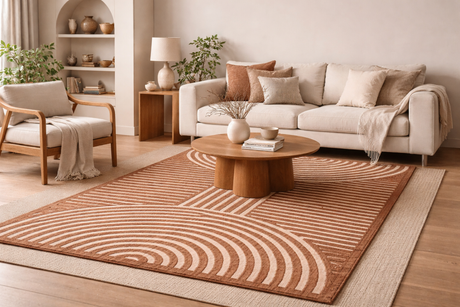 Deron Brown Washable Area Rug