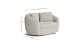 Eluned Boucle Swivel Accent Chair