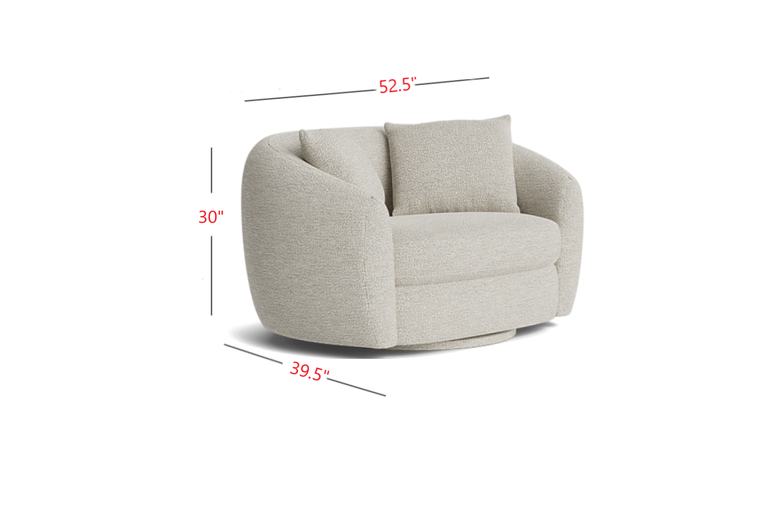 Eluned Boucle Swivel Accent Chair