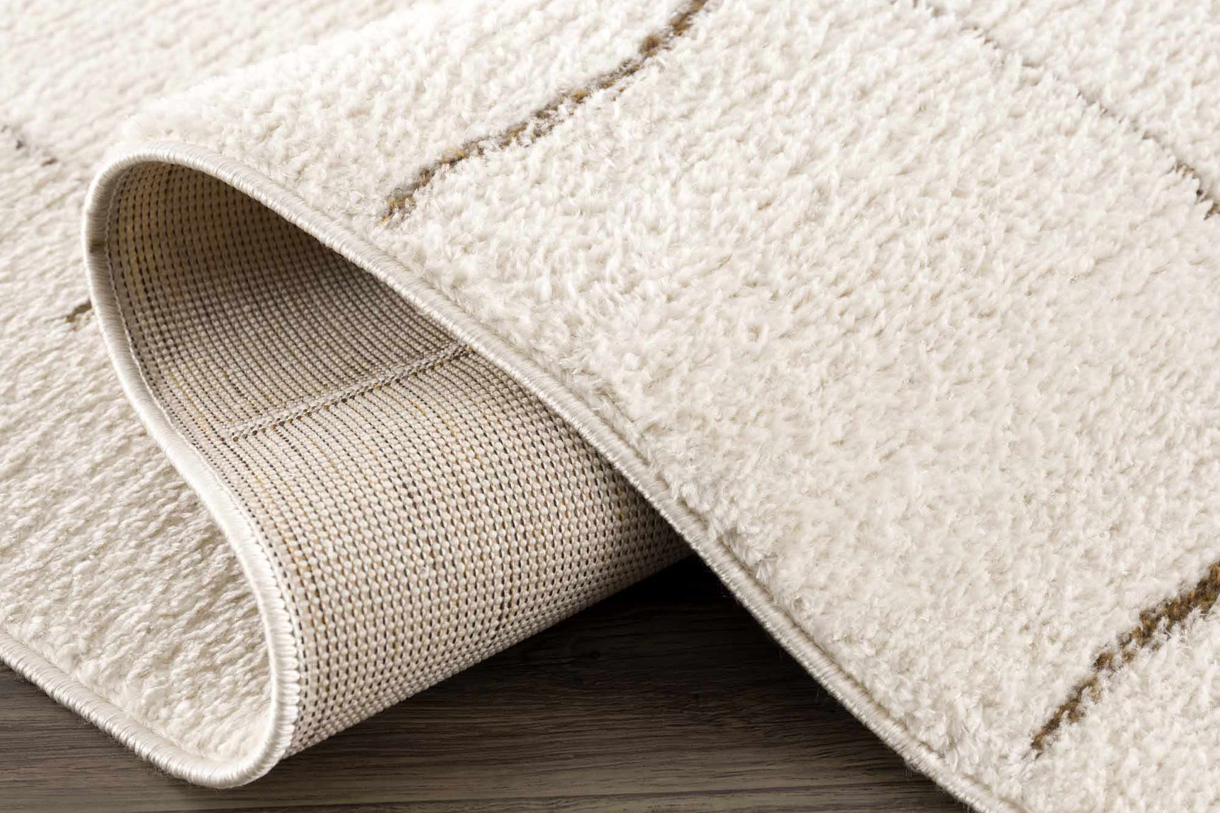 Koume Ivory & Brown Area Rug