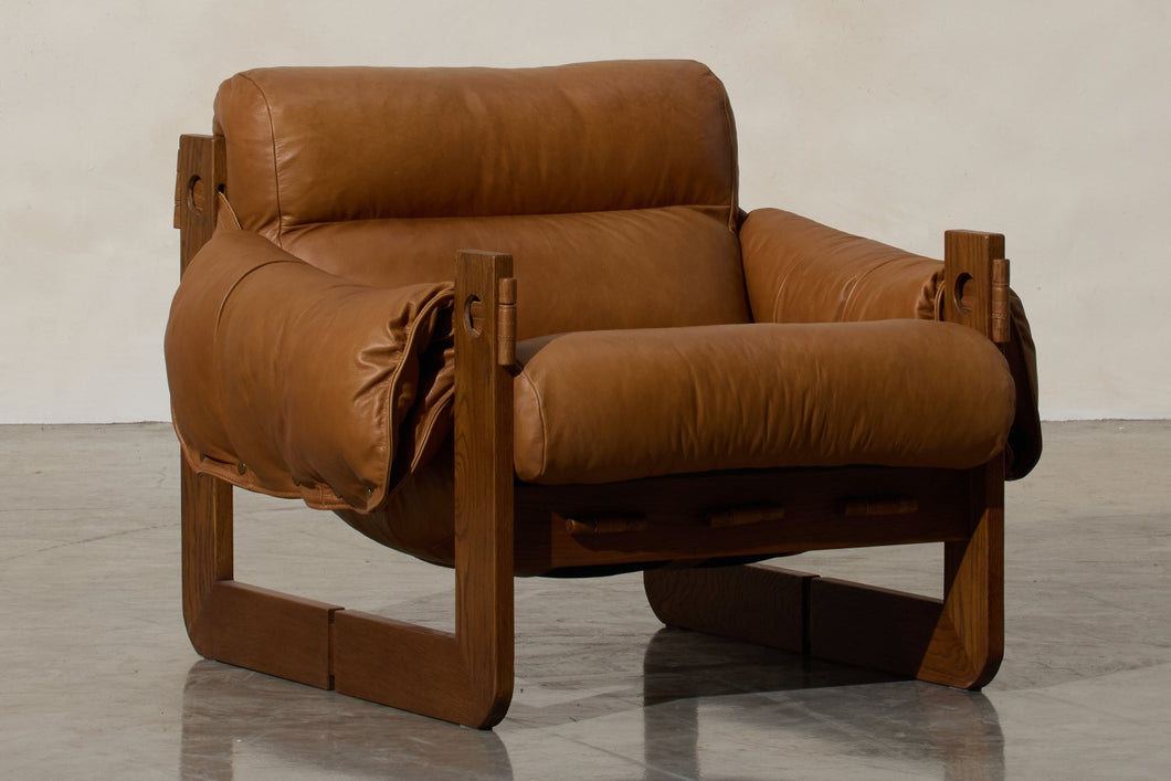 Valencia Eddie Leather Armchair, Cognac