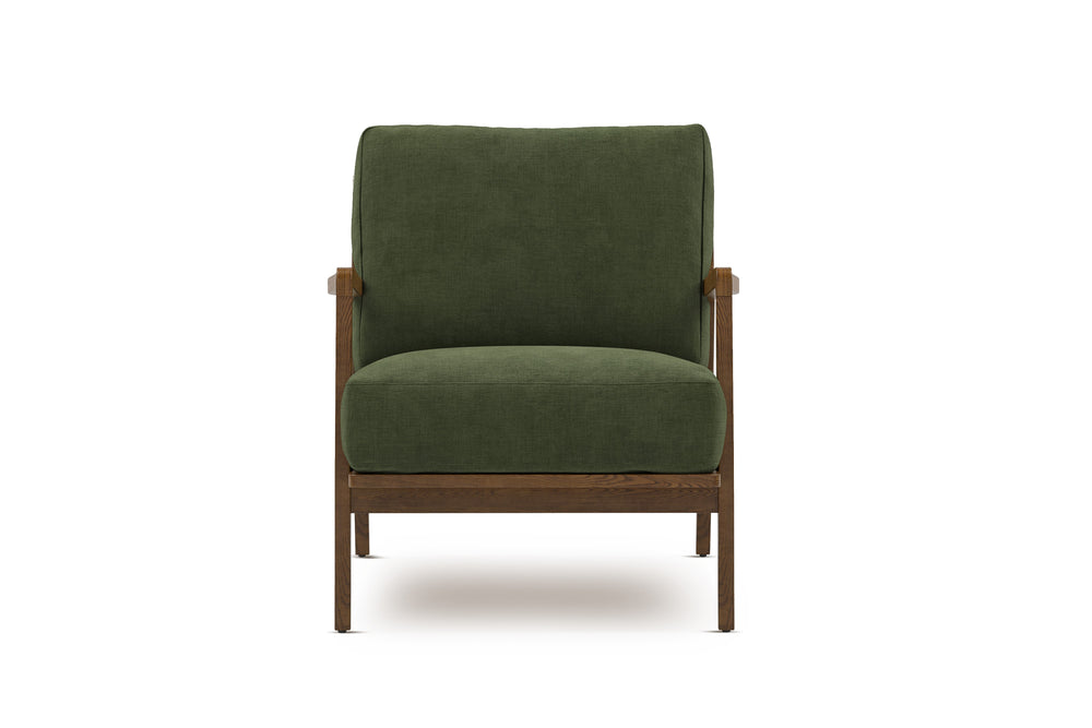 Valencia Ella Fabric Accent Chair, Olive Green