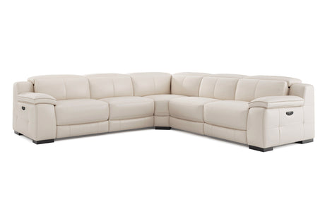 Ellie Leather Corner Sectional Sofa