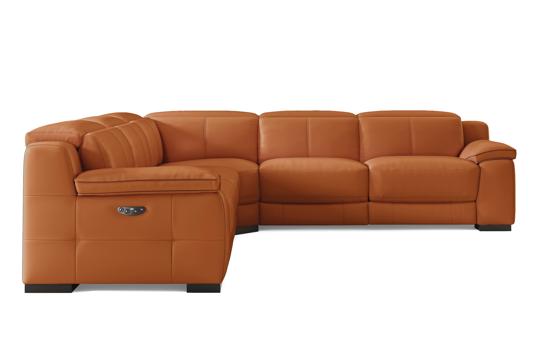 Ellie Leather Corner Sectional Sofa