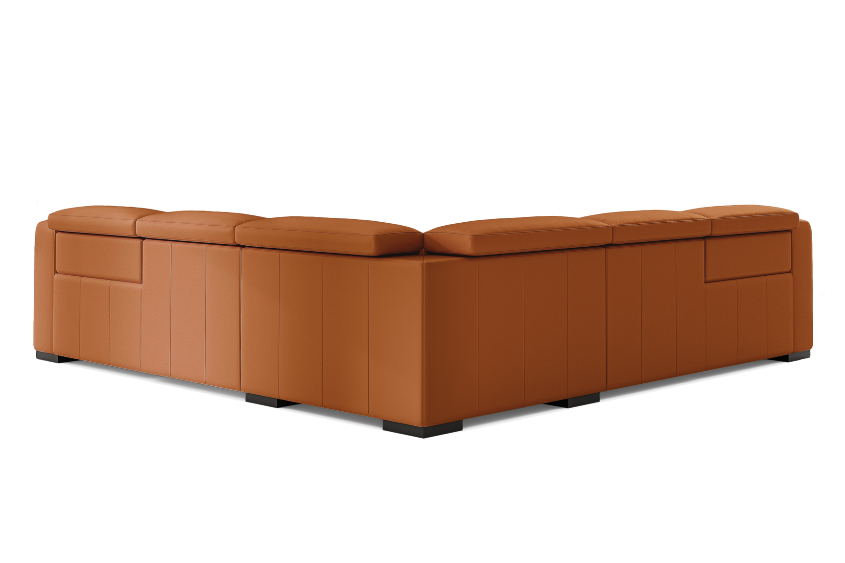 Ellie Leather Corner Sectional Sofa