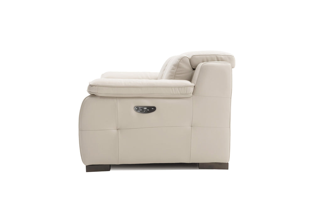 Valencia Ellie Top Grain Leather Loveseat Sofa, Beige