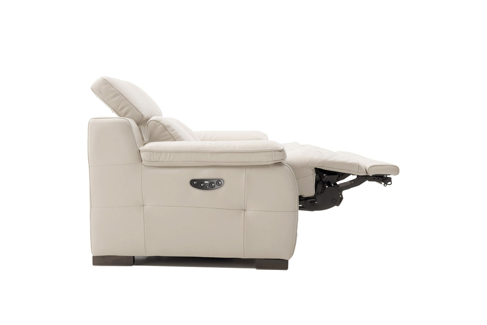 Valencia Ellie Top Grain Leather Loveseat Sofa, Beige