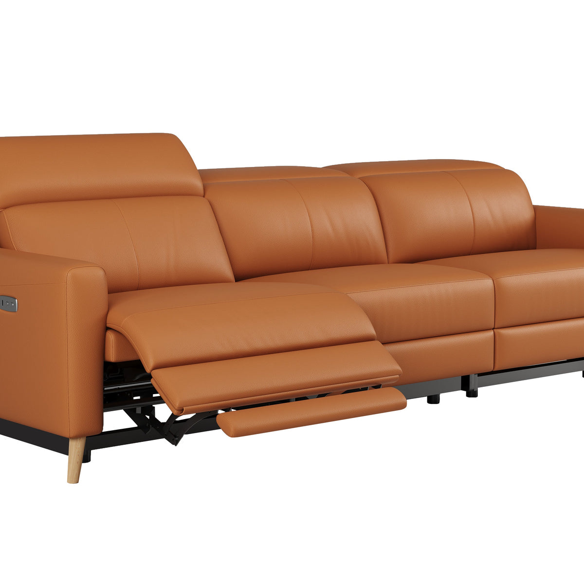 Elodie Leather Dual Recliner Sofa