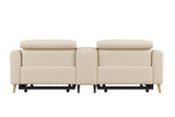 Elodie Leather Dual Recliner Sofa with Console