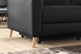 Elodie Leather Dual Recliner Sofa with Console