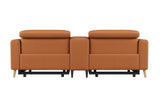 Elodie Leather Dual Recliner Sofa with Console