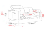 Elodie Leather Dual Recliner Sofa