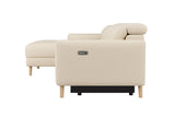 Elodie Leather Recliner Sectional Sofa
