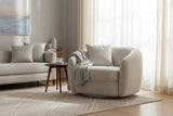 Eluned Boucle Swivel Accent Chair
