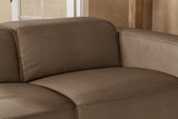 Emery Leather Recliner Sectional Sofa