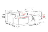 Emery Leather Recliner Sectional Sofa