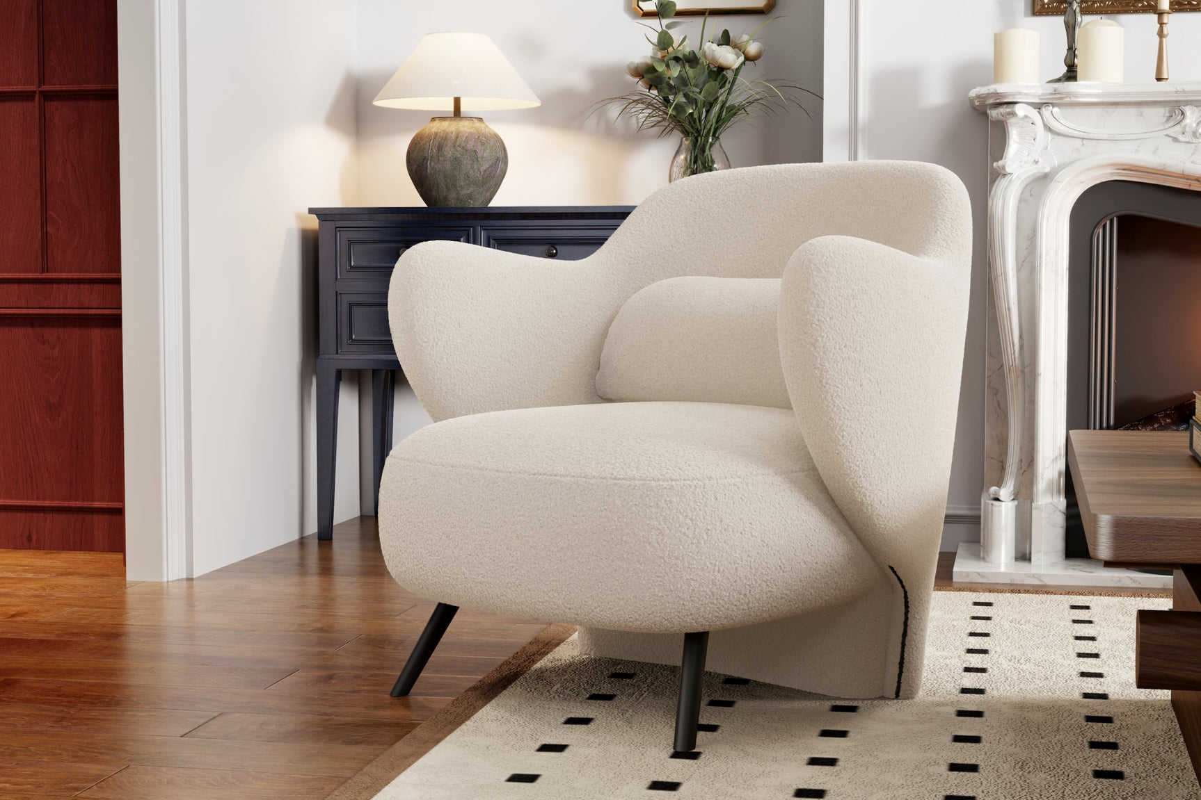 Erica Boucle Accent Chair