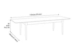 Erikka Double-Leaves Extension Dining Table