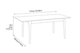 Erikka Double-Leaves Extension Dining Table