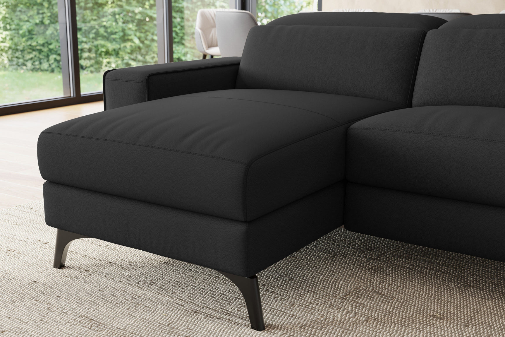 Esther Leather Recliner Sectional Sofa