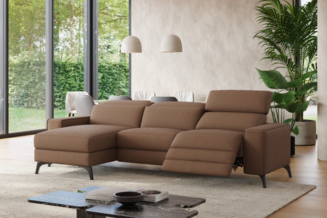 Esther Leather Recliner Sectional Sofa
